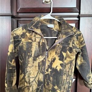 Boys Columbia Woodland Camo Fleece Jacket